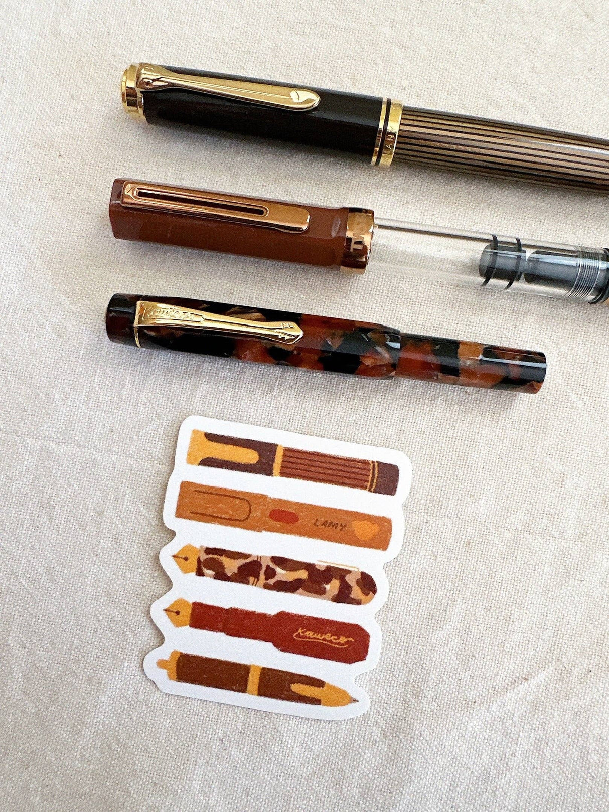 Bloom Paper Studio Bear's Pen Stack Die Cut Sticker