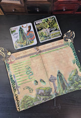 CoraCreaCrafts Mossy Elements Sticker Tin Box