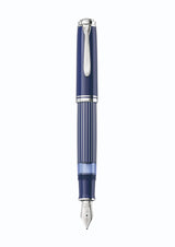 Pelikan Souveran M815 Fountain Pen - Metal Striped Blue (Special Edition)