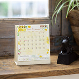 Midori Ring Calendar S - Country Time Flower
