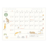 Midori Ring Calendar M - Cat