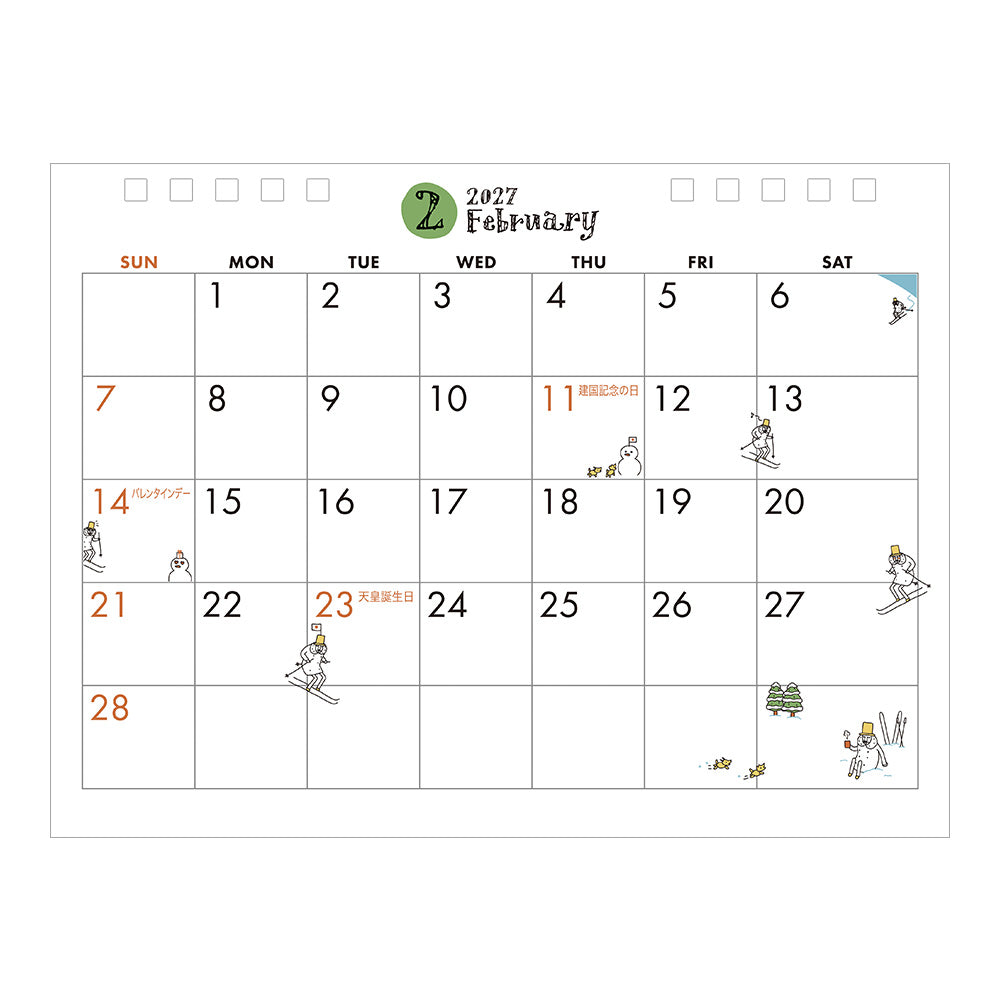 Midori Ring Calendar M - Ojisan