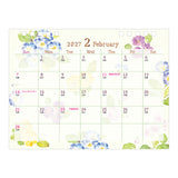 Midori Ring Calendar M - Country Time Flower