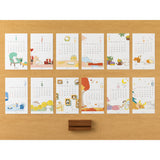 Midori Stand Calendar - Dog