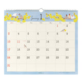 Midori Wall Calendar L - Bird