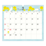 Midori Wall Calendar L - Bird