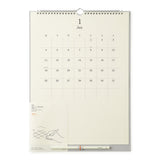 Midori MD Wall Calendar with Pencil