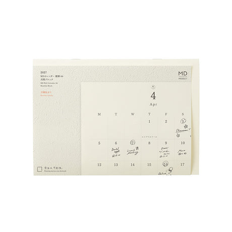 Midori MD Folded Wall Calendar - A4