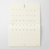 Midori MD Folded Wall Calendar - A4