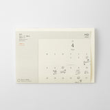 Midori MD Folded Wall Calendar - A4
