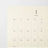 Midori MD Folded Wall Calendar - A3