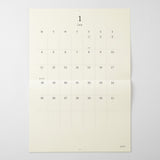 Midori MD Folded Wall Calendar - A2
