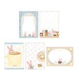 Papier Platz Nakauchi Waka Otegaru Memo Pad - Rabbit and Coffee