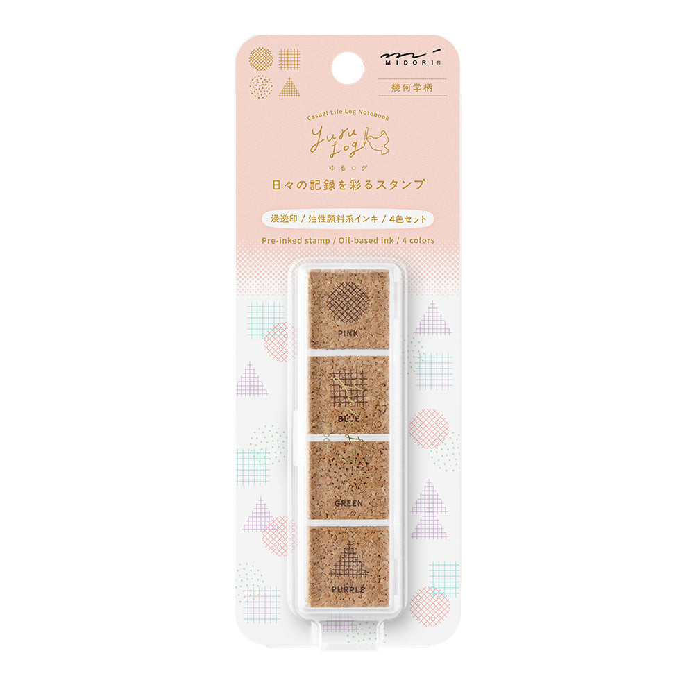 Midori Yuru Log Pre-inked Stamp