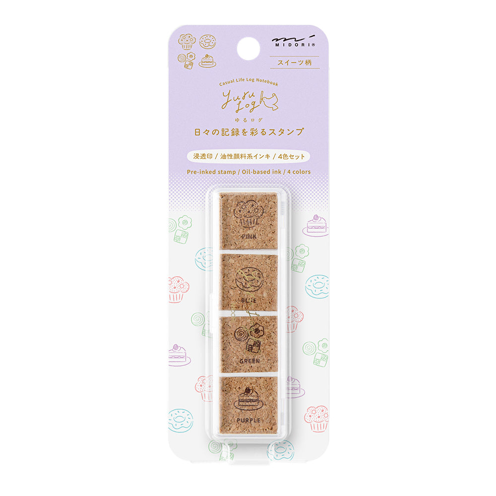 Midori Yuru Log Pre-inked Stamp