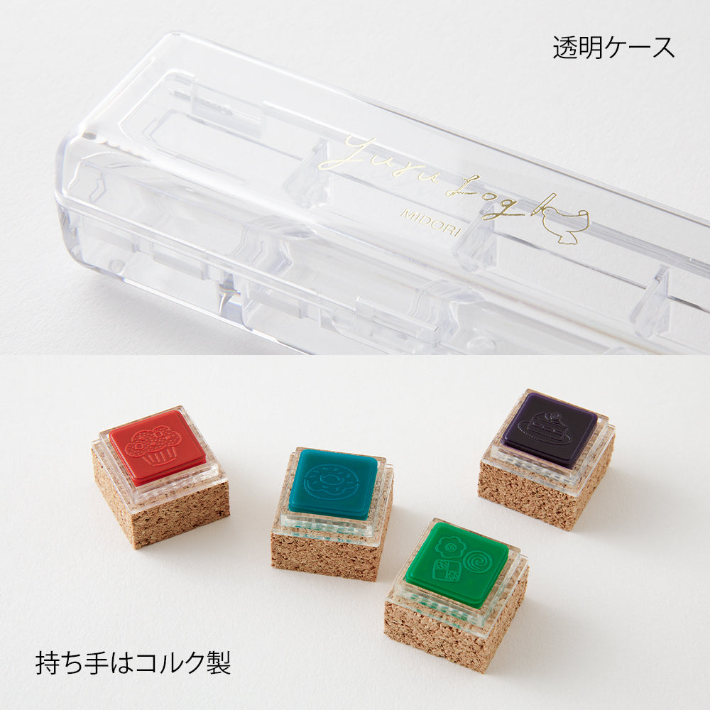 Midori Yuru Log Pre-inked Stamp