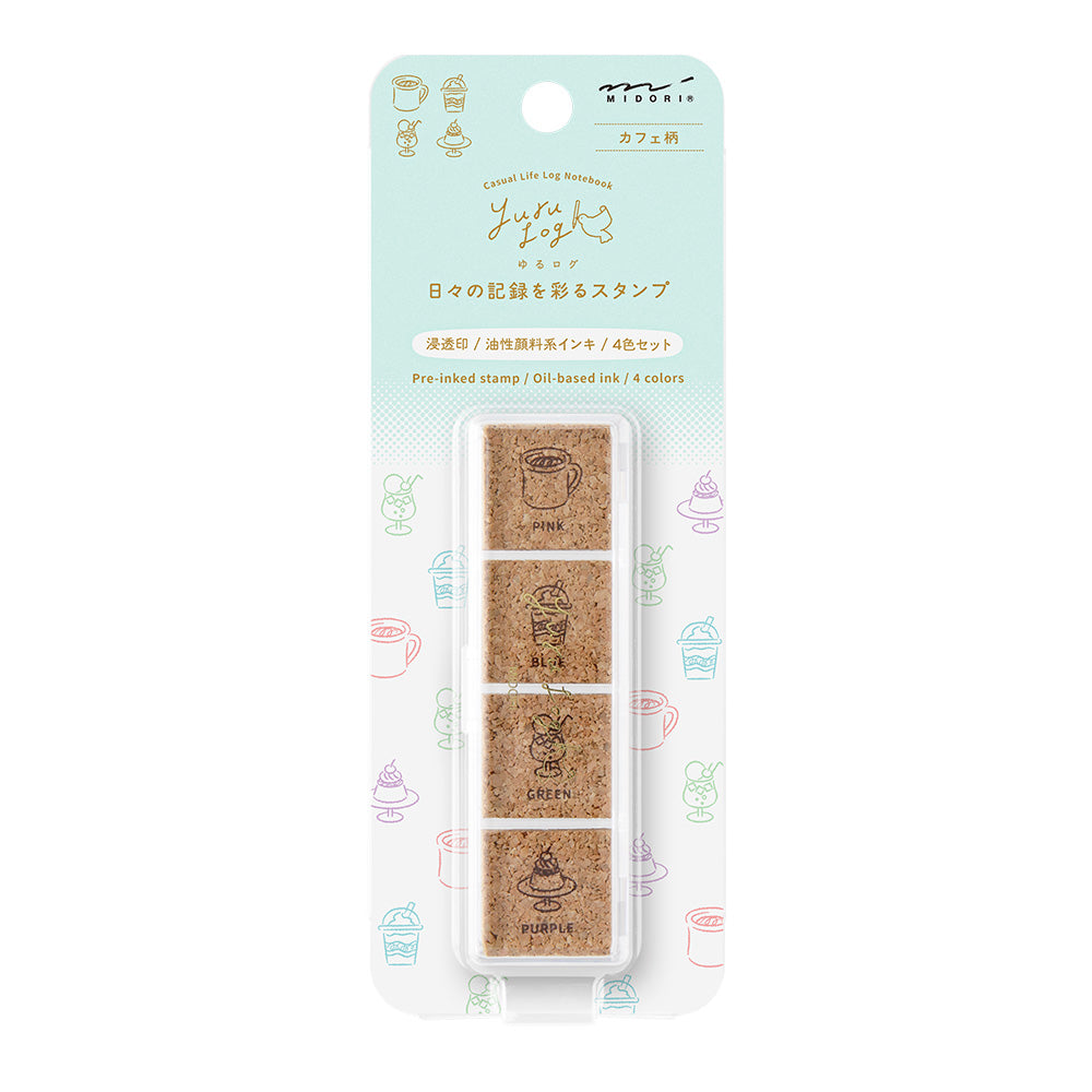 Midori Yuru Log Pre-inked Stamp
