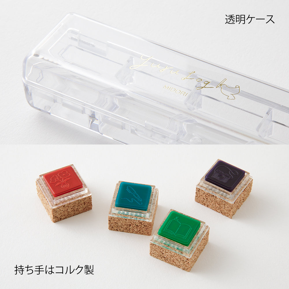 Midori Yuru Log Pre-inked Stamp