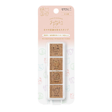 Midori Yuru Log Pre-inked Stamp