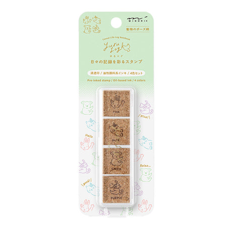 Midori Yuru Log Pre-inked Stamp