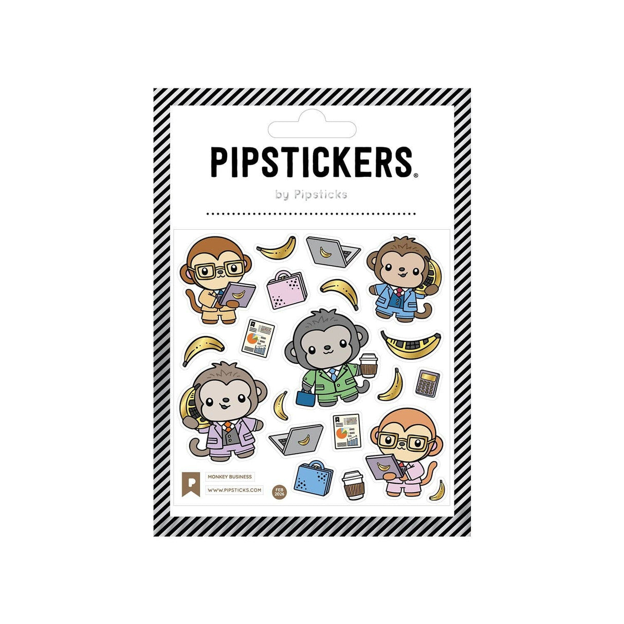 Pipsticks Monkey Business Stickers