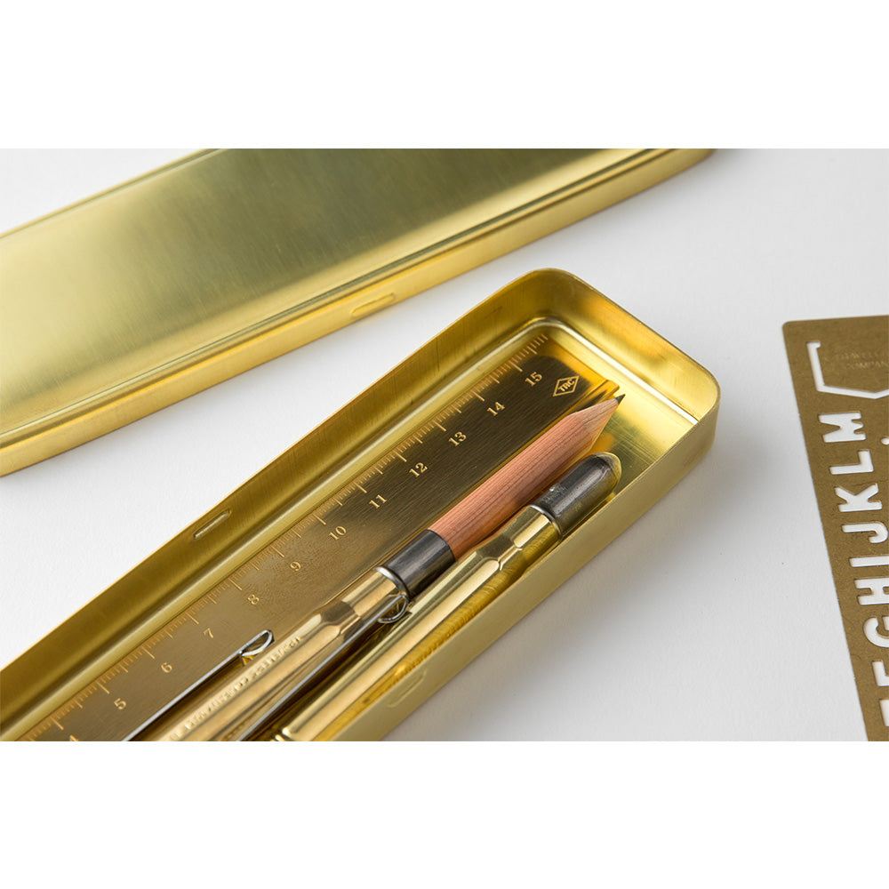 Traveler's Brass Pen Case