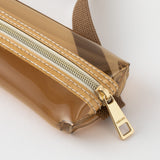 Midori Book Band Pen Case B6-A5 - Brown Clear x Brown
