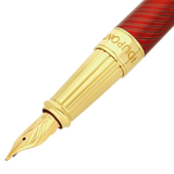 S.T. Dupont Line D Eternity Horsemane Fountain Pen - Red (Limited Edition)