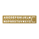Traveler's Brass Template Alphabet