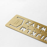 Traveler's Brass Template Alphabet