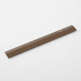 Midori Aluminum Ruler 15cm - Brown