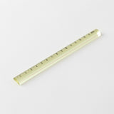 Midori Lens Ruler - 15cm - Yellow