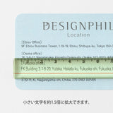 Midori Lens Ruler - 15cm - Yellow