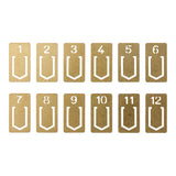 Traveler's Brass Number Clip