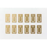 Traveler's Brass Number Clip