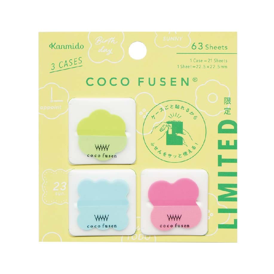 Kanmido Coco Fusen Die-Cut Sticky Notes (Limited Edition) - Flower