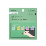 Kanmido Coco Fusen Card Animal Sticky Notes (Limited Edition) - Hedgehog (Small)