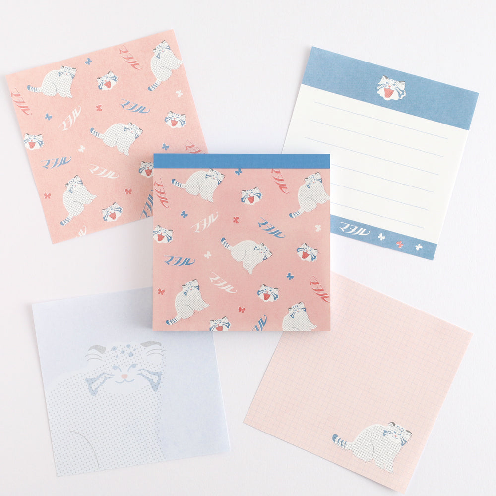 Green Flash Animal Department Store Memo Pad - Pallas's Cat