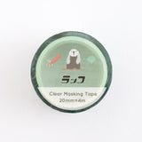 Green Flash Animal Department Store Gold Foil Clear Masking Tape - Sea Otter