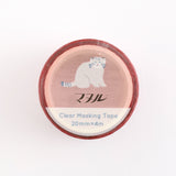 Green Flash Animal Department Store Gold Foil Clear Masking Tape - Pallas's Cat
