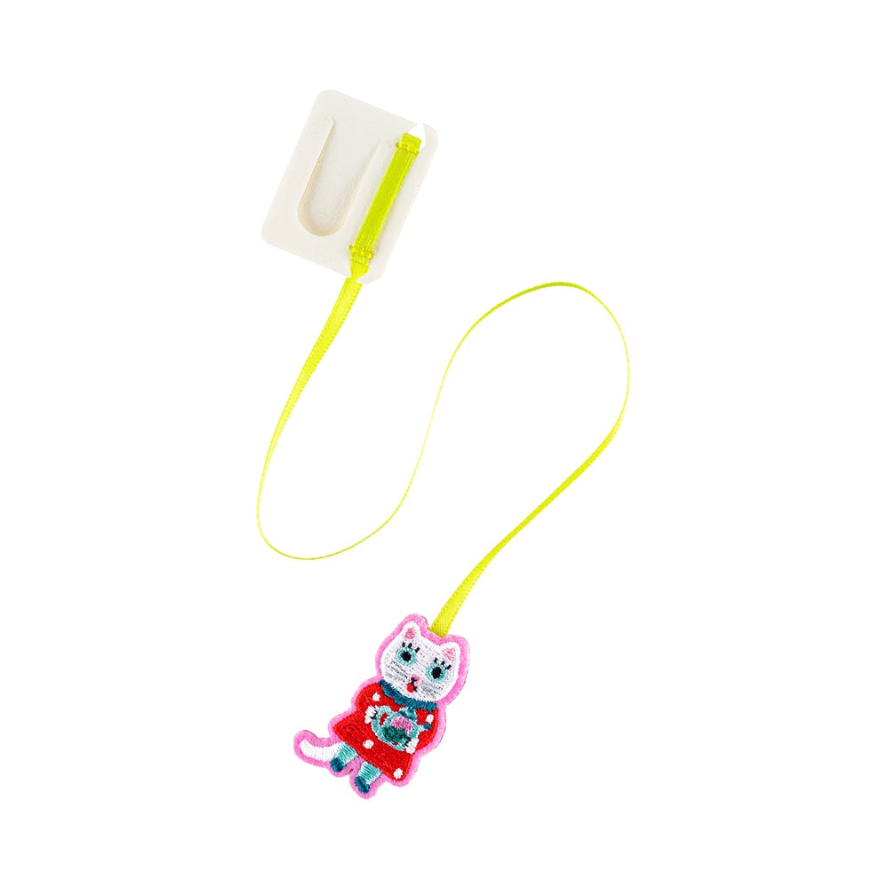 Hobonichi Emroidered Bookmark - Yumi Kitagishi: White Cat