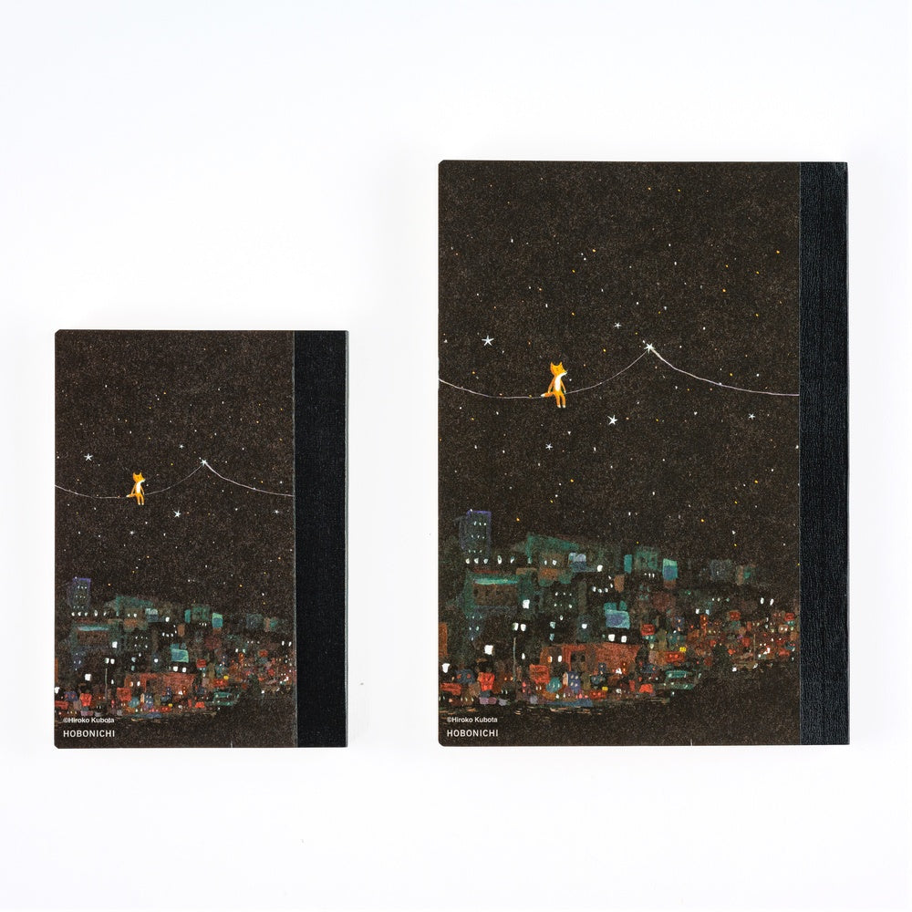 Hobonichi A6 Notebook - Graph - Hiroko Kubota: Another night of falling star sparklers