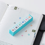 Hobonichi x Kodomo no Kao Pochitto6 Push-Button Stamp - Tamagotchi