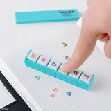 Hobonichi x Kodomo no Kao Pochitto6 Push-Button Stamp - Tamagotchi