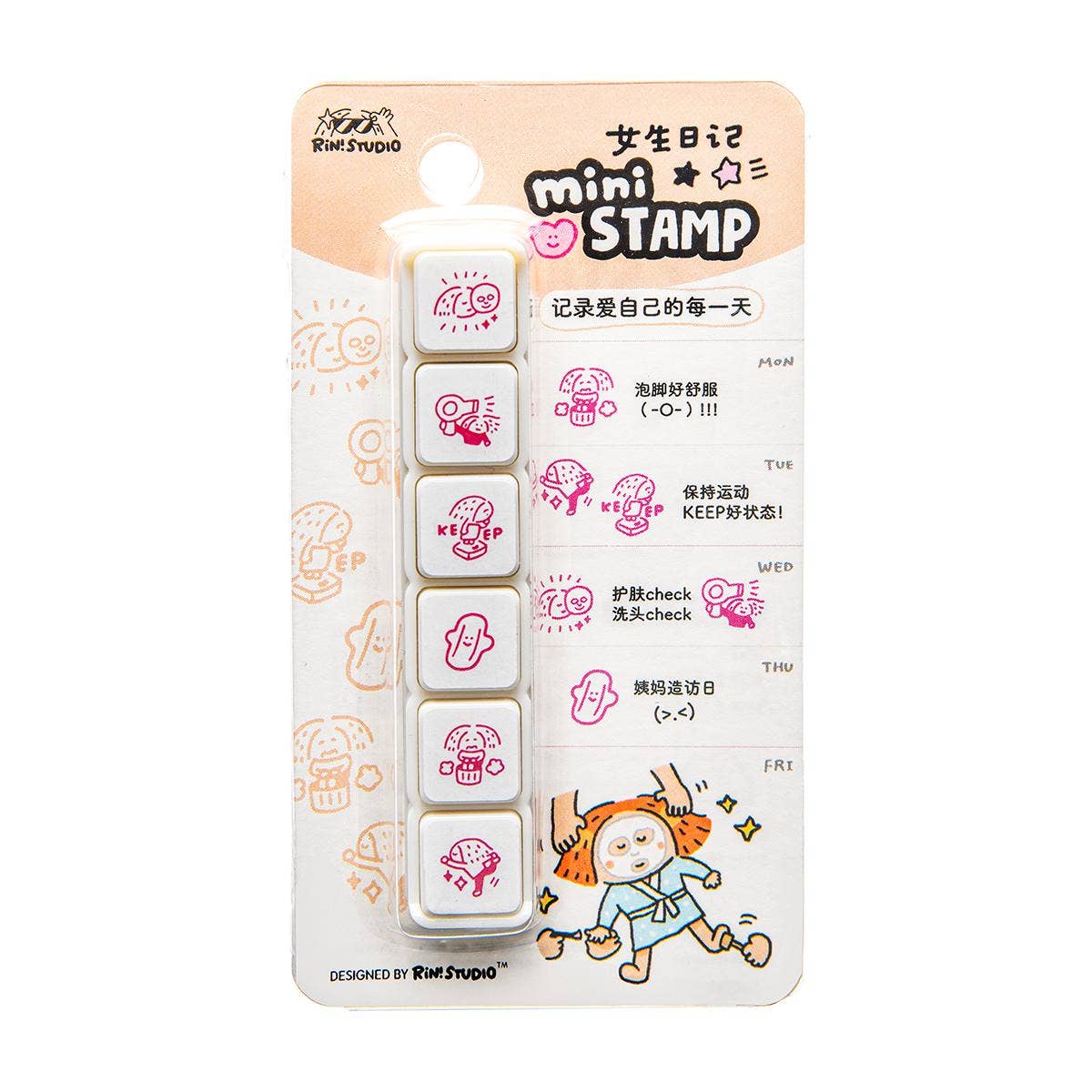 RiN! Studio Mini 6-in-1 Stamp - Girls