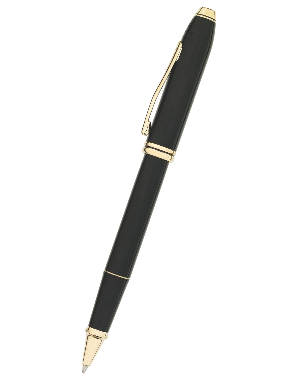 Townsend Black Lacquer Rollerball Pen Detail