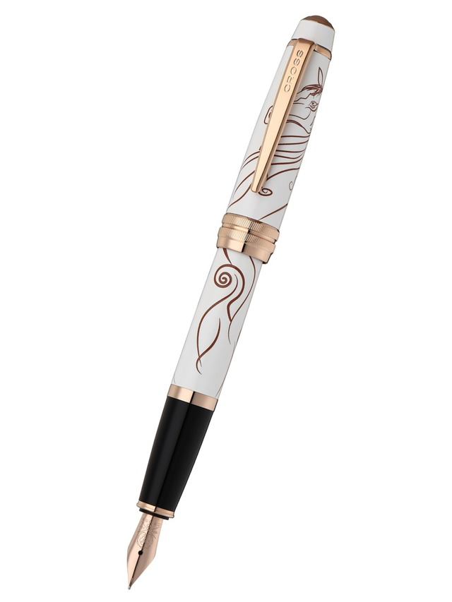 Cross Bailey Fountain Pen - Zodiac Year of the Horse White Lacquer