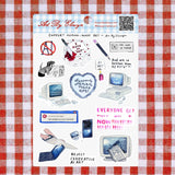 Art By Elowyn Support Human-Made Art Sticker Sheet - 5" x 7" Sticker Sheet