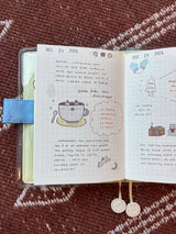 dana ate oatmeal! Bunny Washi Sticker Sheet