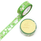 Kamiiso Washi Tape - Forest (Gold Foil)
